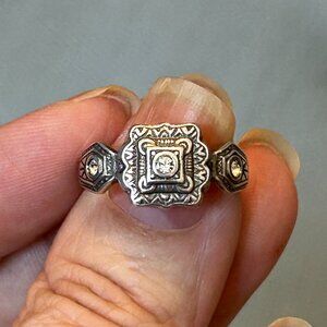 Silver Square Ring